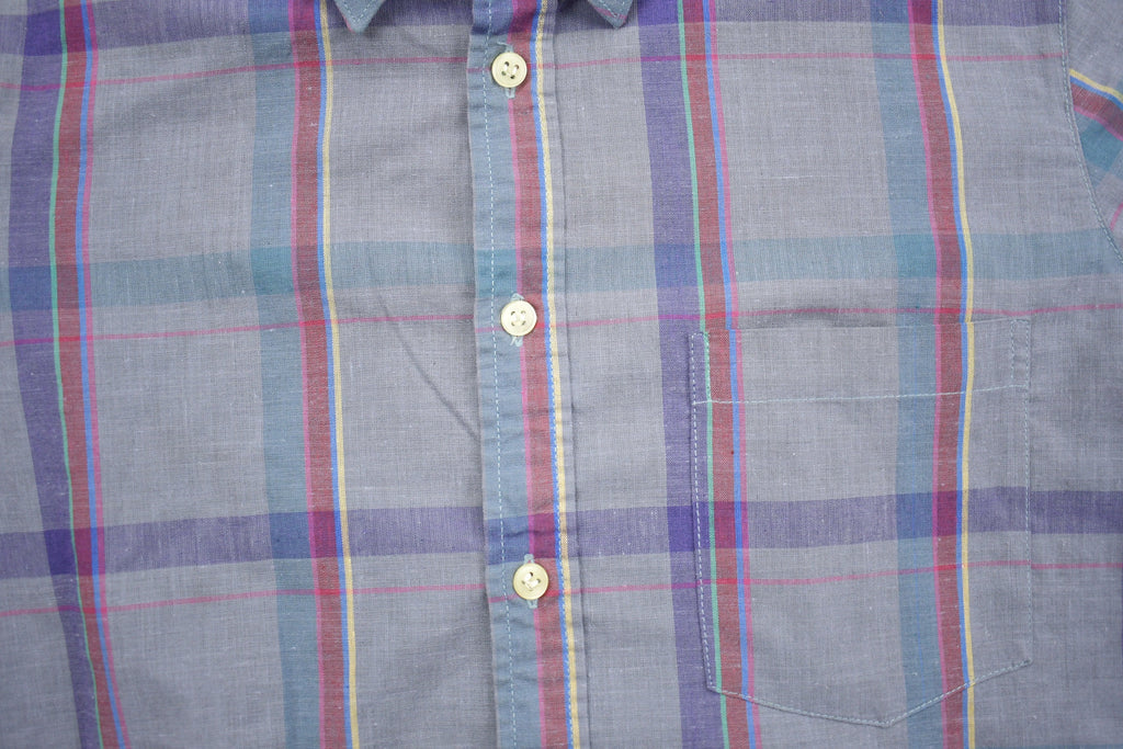 Vintage 1990s Westport Plaid Check Button Up Shirt