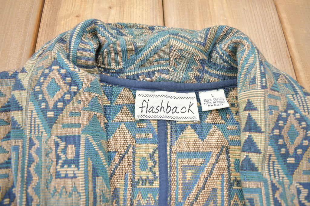 Vintage 1990s Cropped Flashback Blazer Style Sweater /