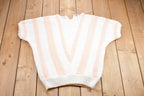 Vintage 1980s Pretense Knitted Short Sleeve Sweater