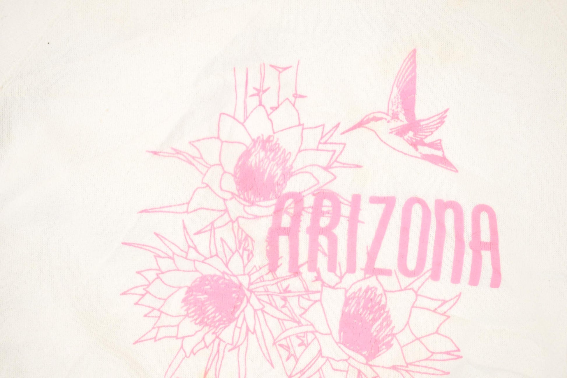 Vintage 1990s Arizona Floral Graphic Print Crewneck Sweatshirt Women's L
