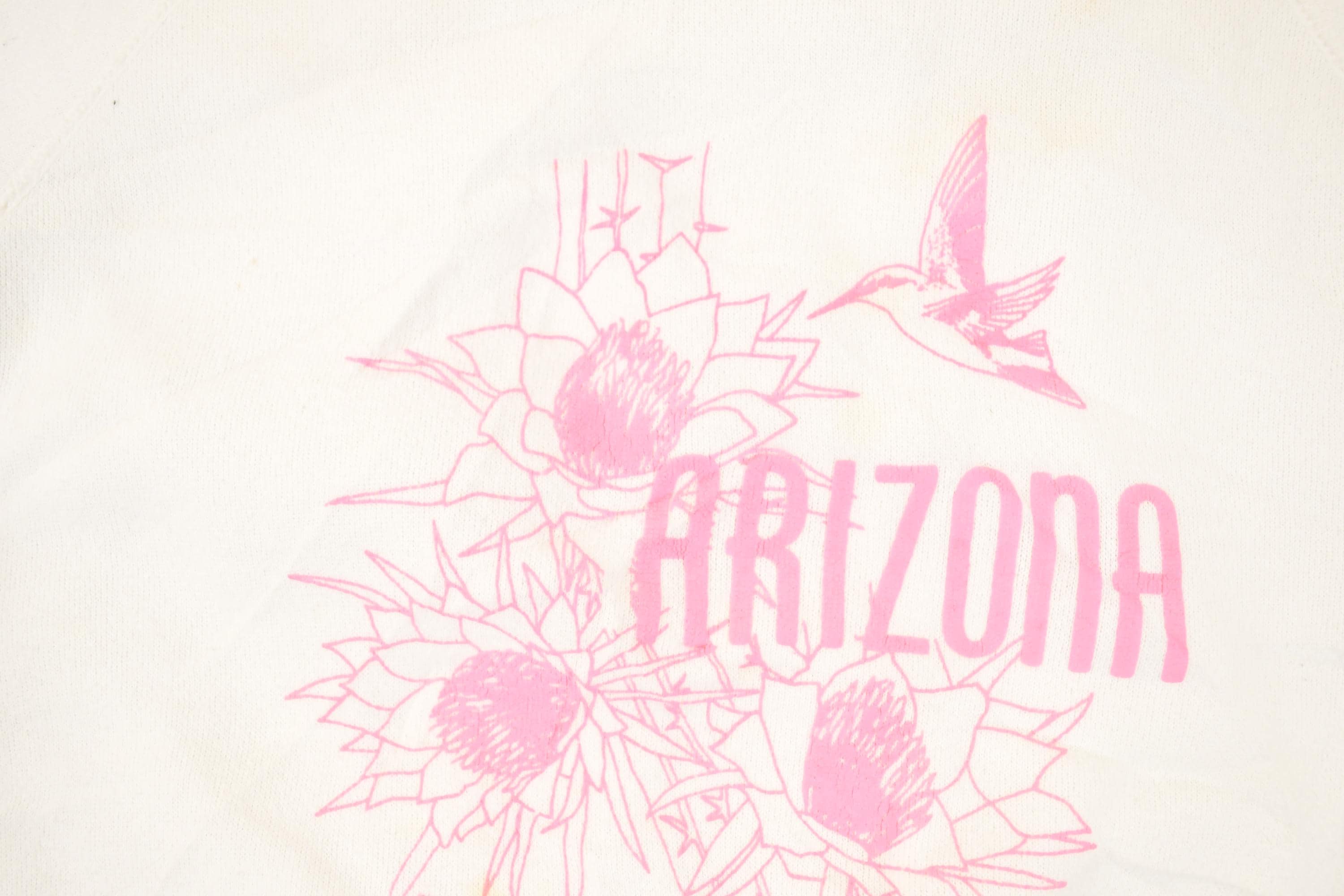 Vintage 1990s Arizona Floral Graphic Print Crewneck Sweatshirt Women's L