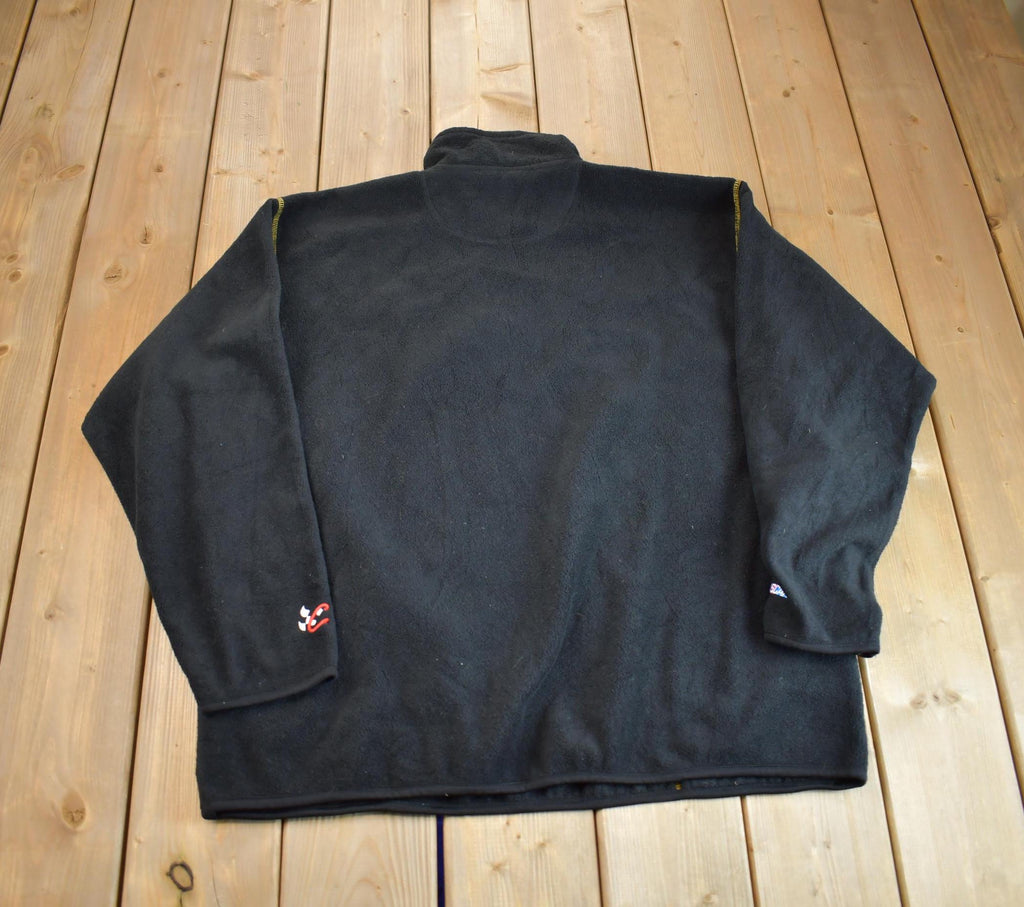 Vintage 1990s Nascar Dale Jarrett Embroidered Fleece Sweater