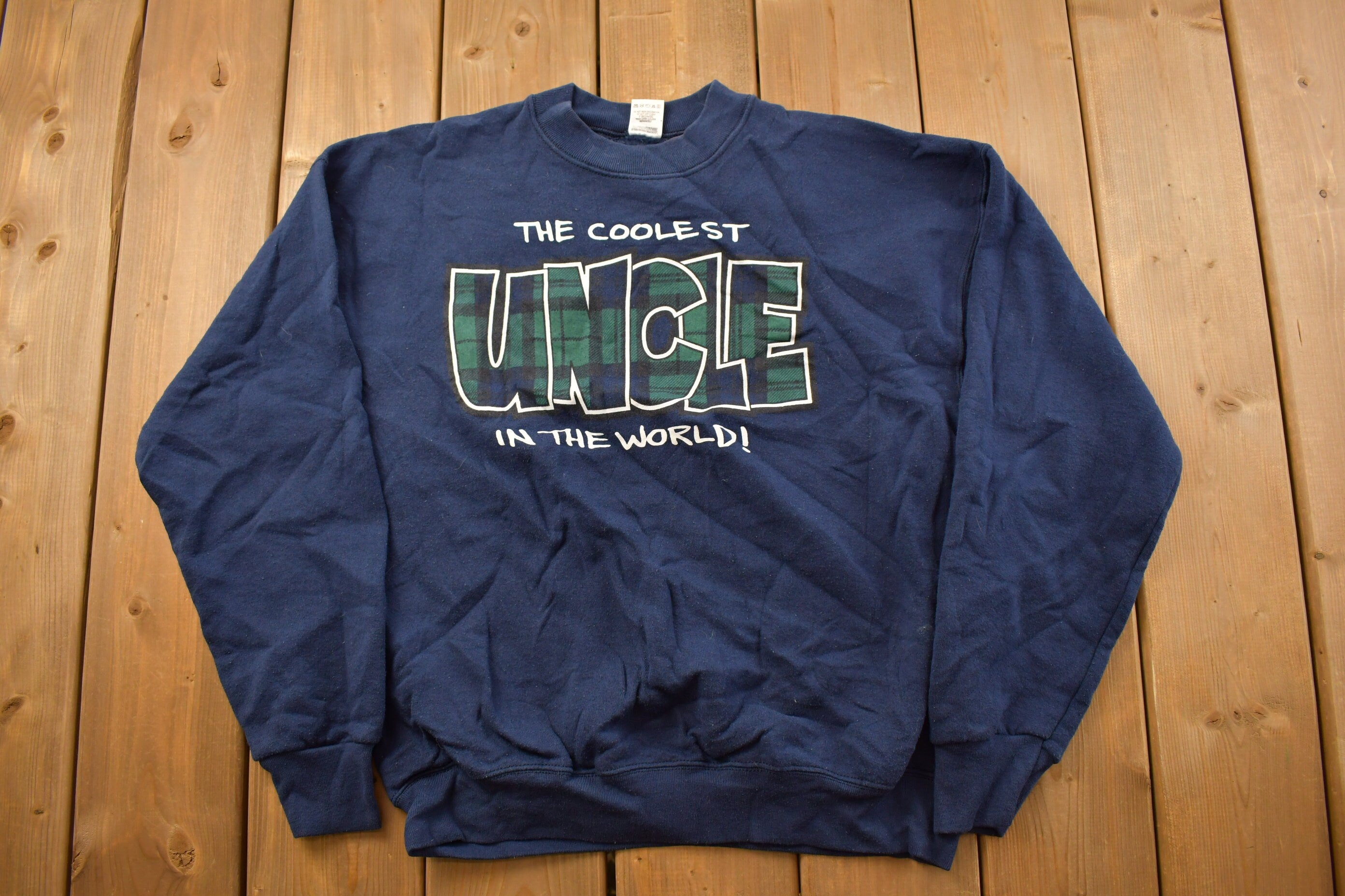 Vintage 1990s Worlds Coolest Uncle Crewneck Sweatshirt