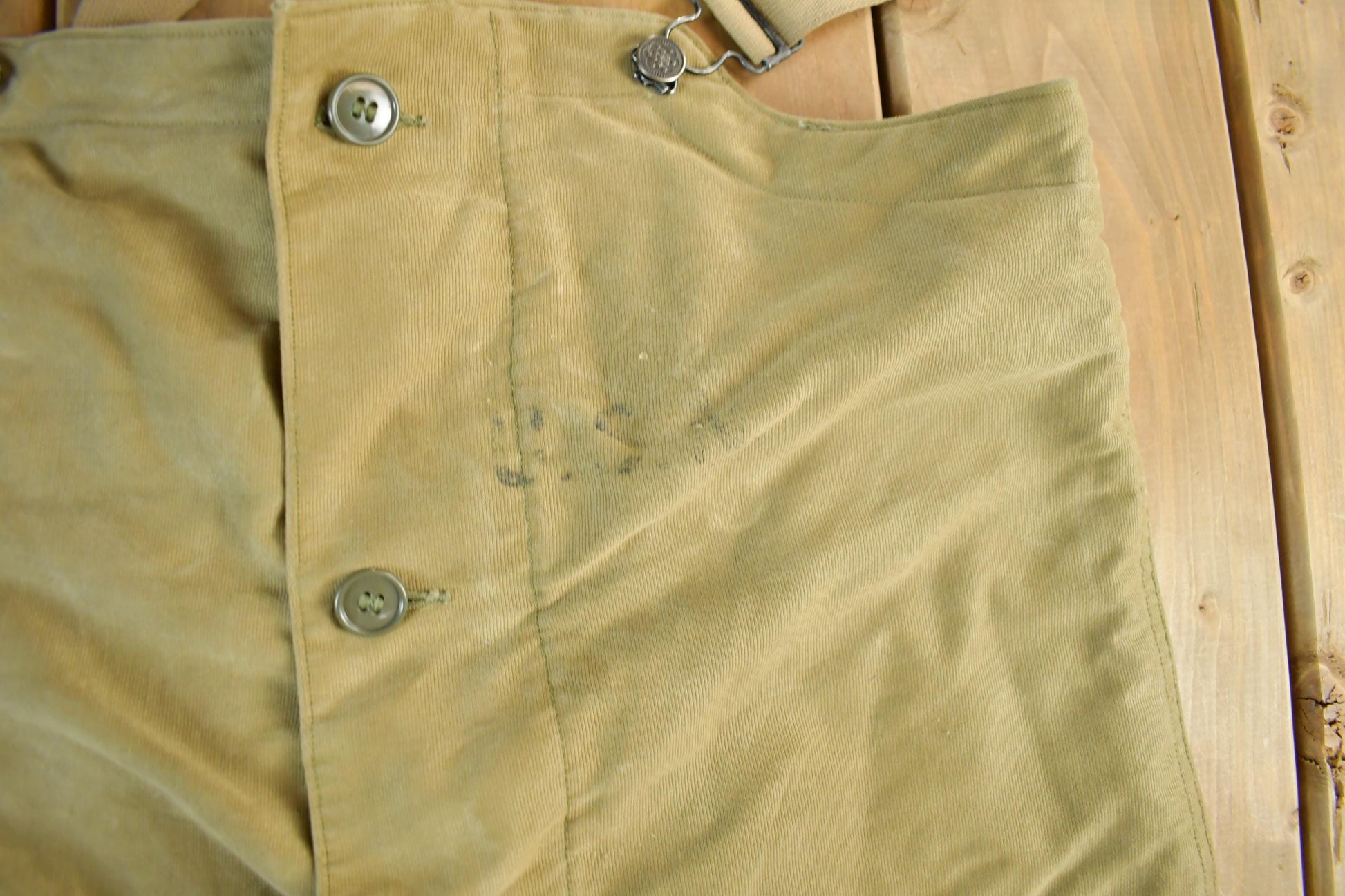 Vintage 1940s Navy Deck Overalls WWII Era Men's Size Medium