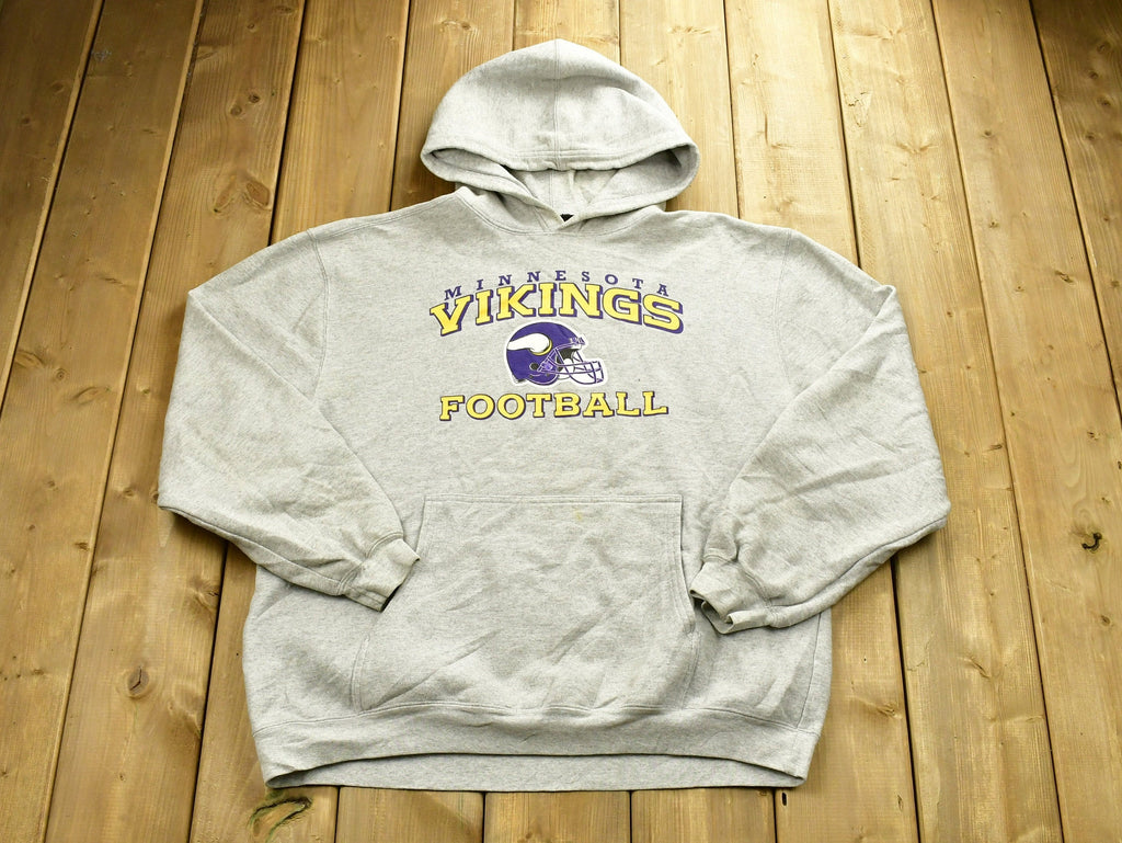 Vintage 1990s Minnesota Vikings NFL Hoodie Sweatshirt