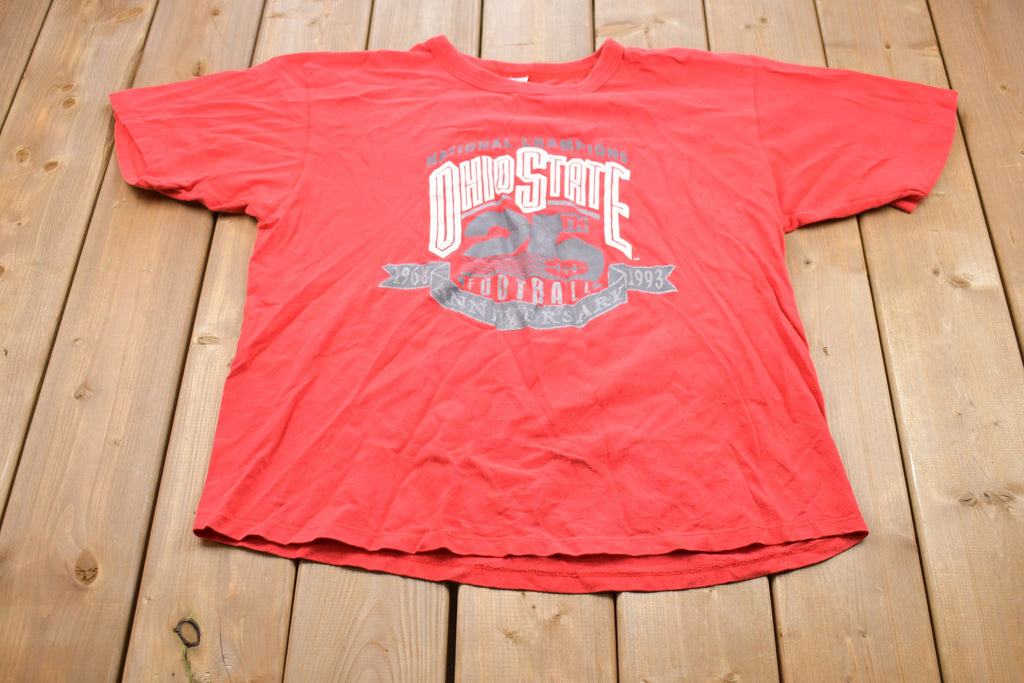 Vintage 1990s University of Ohio State Buckeyes Champion Graphic Collegiate T-Shirt