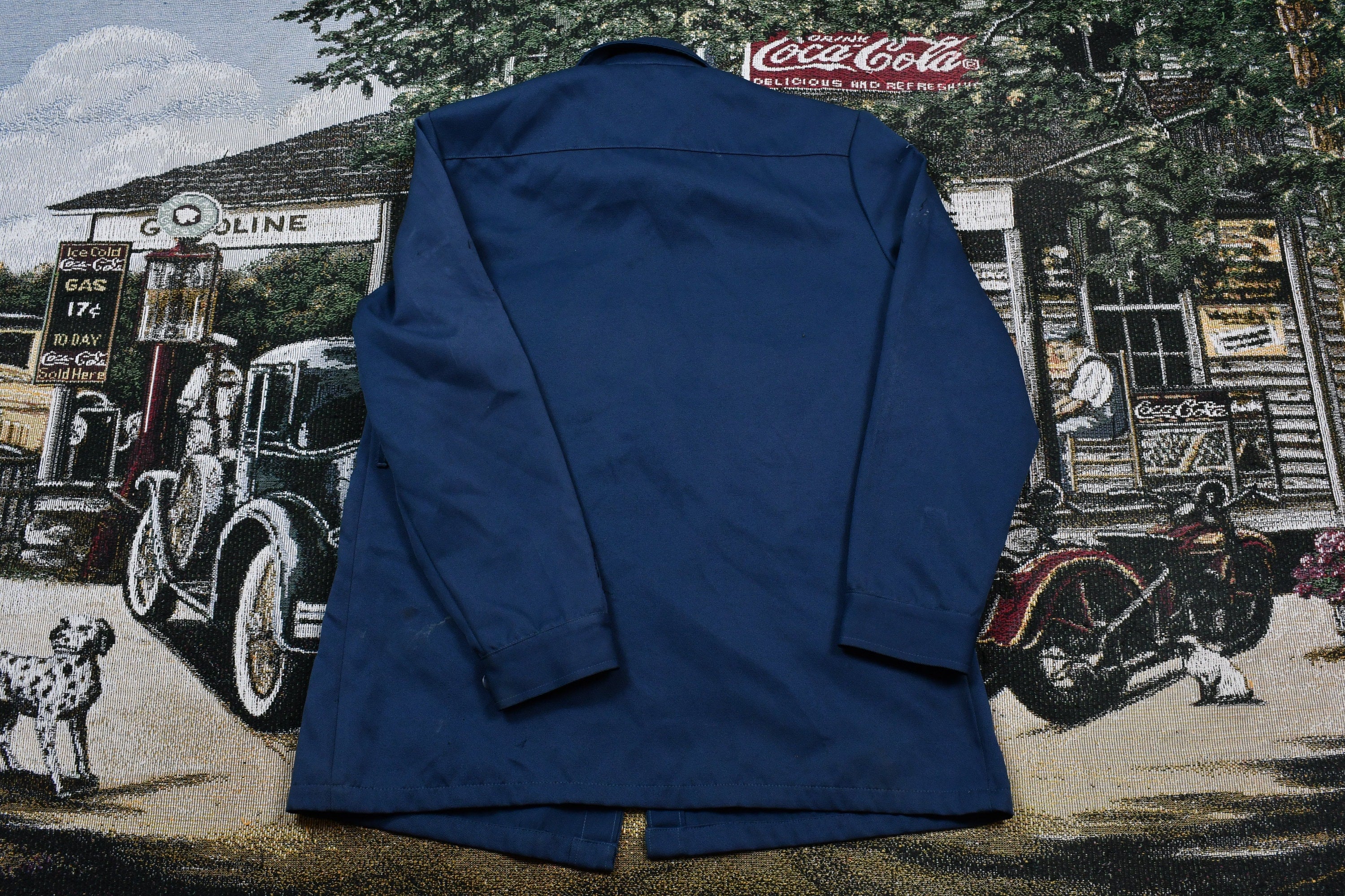 Vintage Logistik Button Up Shirt Jacket