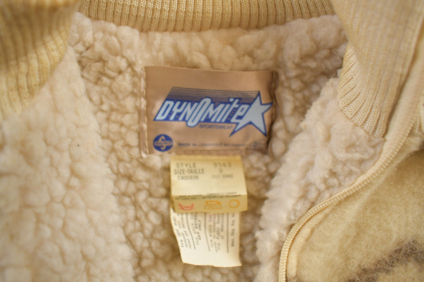 Vintage 1970s Dynomite Sheep Wool Coat / Nordic Pattern / Mohair / Made In Canada/ Winter Coat / Vintage Mohair / Wool