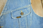 Vintage 1970s Lee Storm Rider Sherpa Lined Denim Vest Men's Large