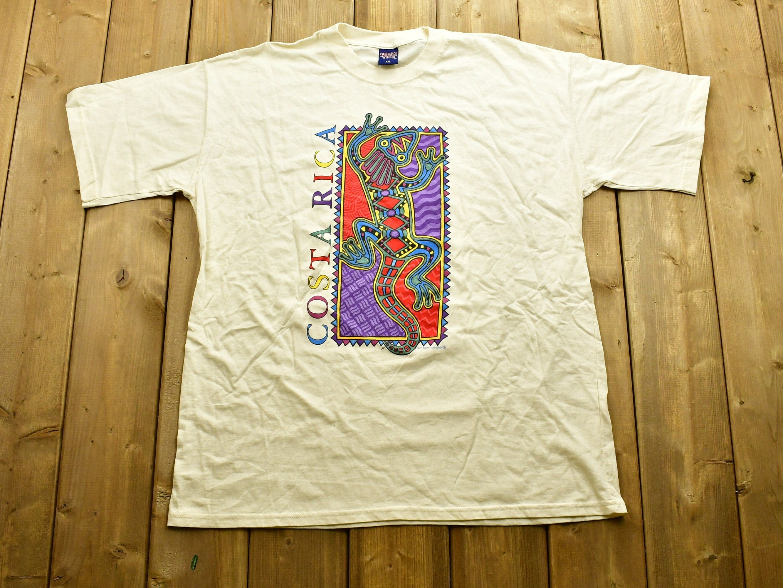 Vintage 1997 Costa Rica Lizard T-Shirt