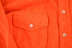 Vintage 1980s Orange Outdoorsman Button Up Shirt Men's S /