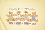 Vintage 1990s Gopher Sport Cute Teddys Friendship Collared Crewneck Sweatshirt Men's M