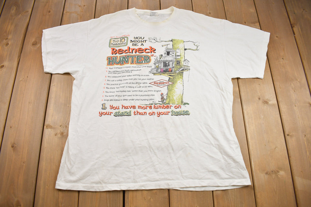 Vintage 1990s Foxworthy Redneck Graphic T Shirt