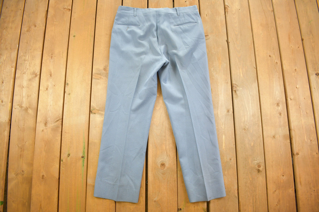 Vintage 1990s Blue Trousers Size 35 x 28