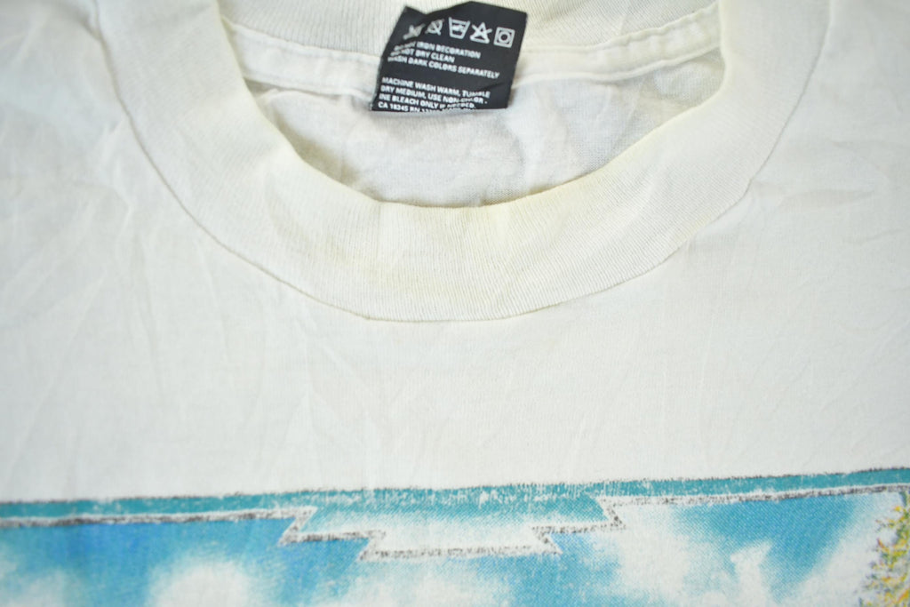 Vintage 1990s Wolf Graphic T Shirt Men's XL
