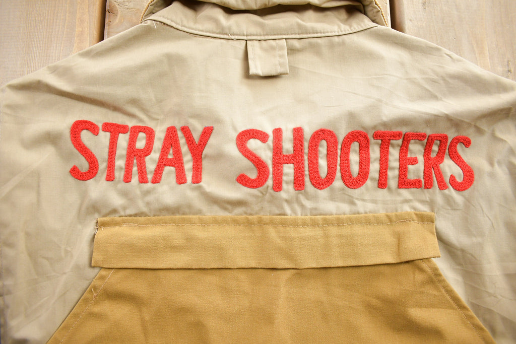 Vintage 1980s Gamehide Stray Shooter Chain Stitch Embroidered Padded Hunting Jacket Size XL