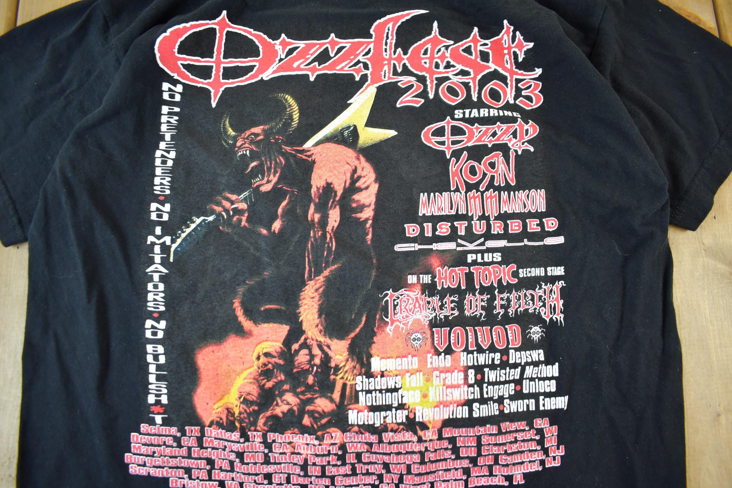 Vintage 2003 Ozzfest Festival Promo T-shirt