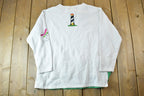 Vintage 1990s The Quacker Factory Sailboat Marine Embroidered Crewneck  Souvenir  Vintage Sweatshirt  Wilderness Sweatshirt  Made In USA