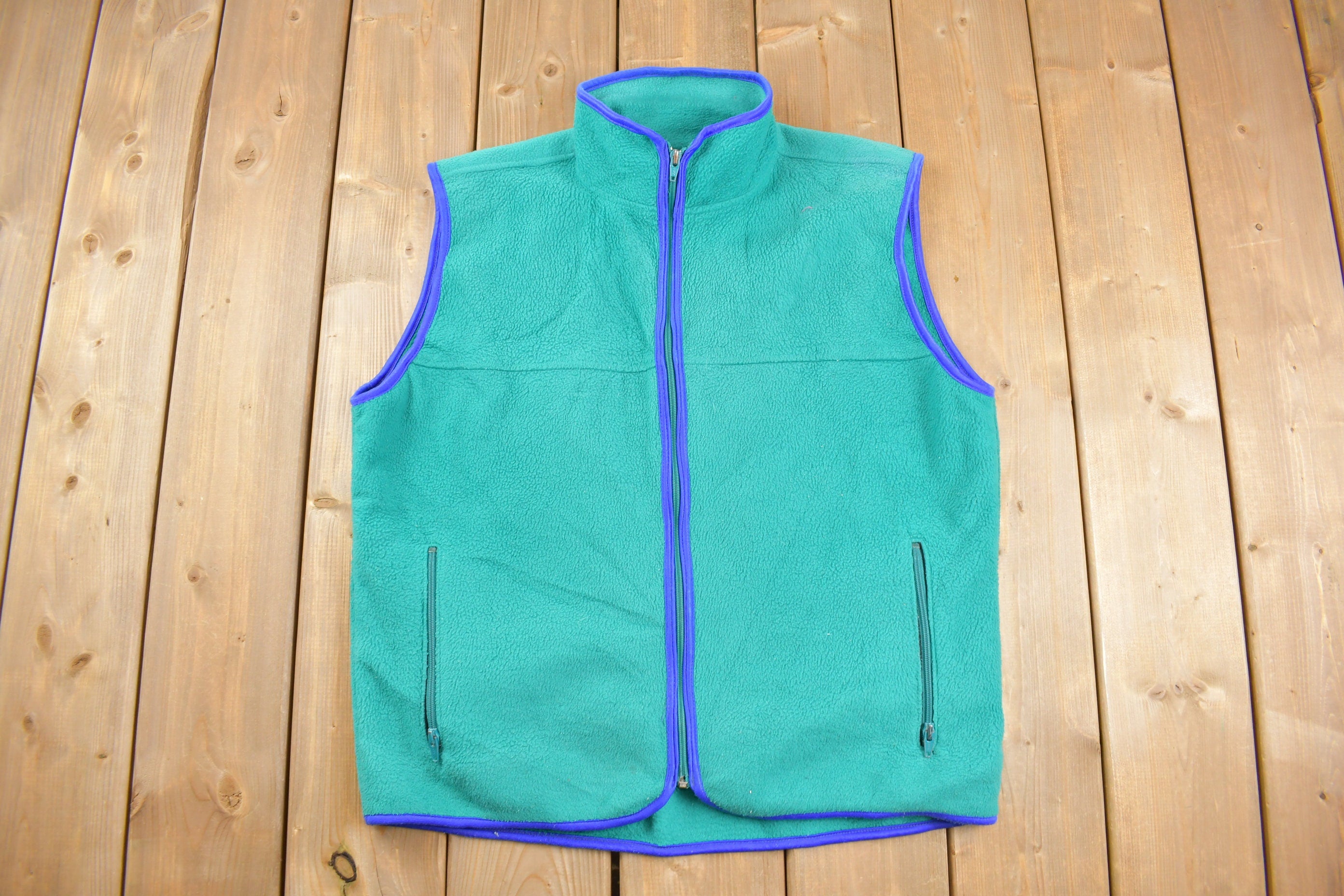 Vintage 1980s REI Fleece Zip Up Vest