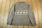 Vintage 1950s 1960s St. Marys Woolens Handloomed Wool Knit Sweater Men's L