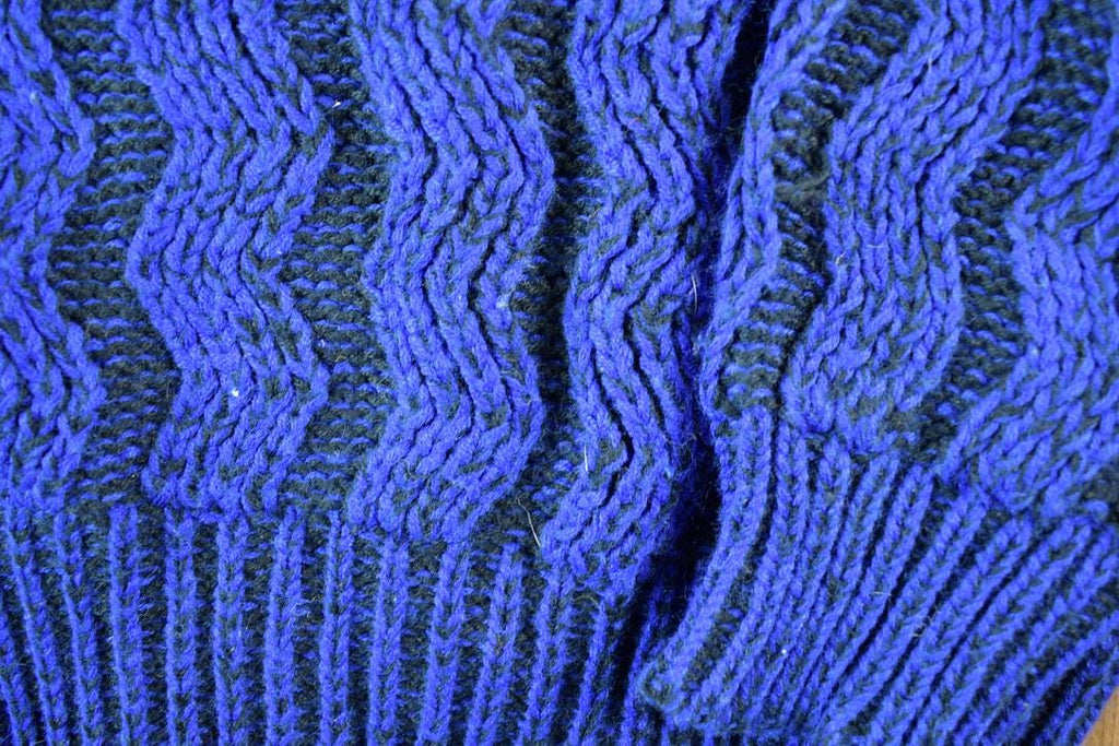 Vintage 1990s Software Knit Abstract Pattern Crewneck Sweater Mens L