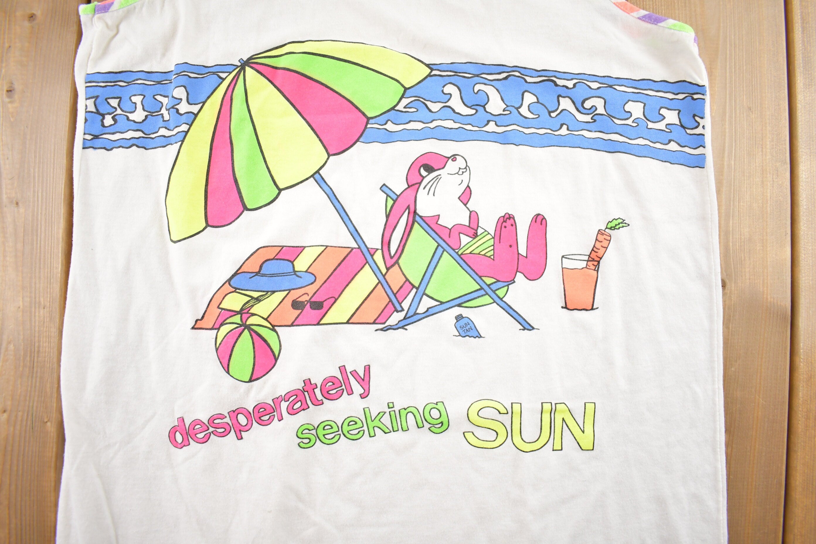 Vintage 1980s Desperately Seeking Sun Souvenir Tank Top