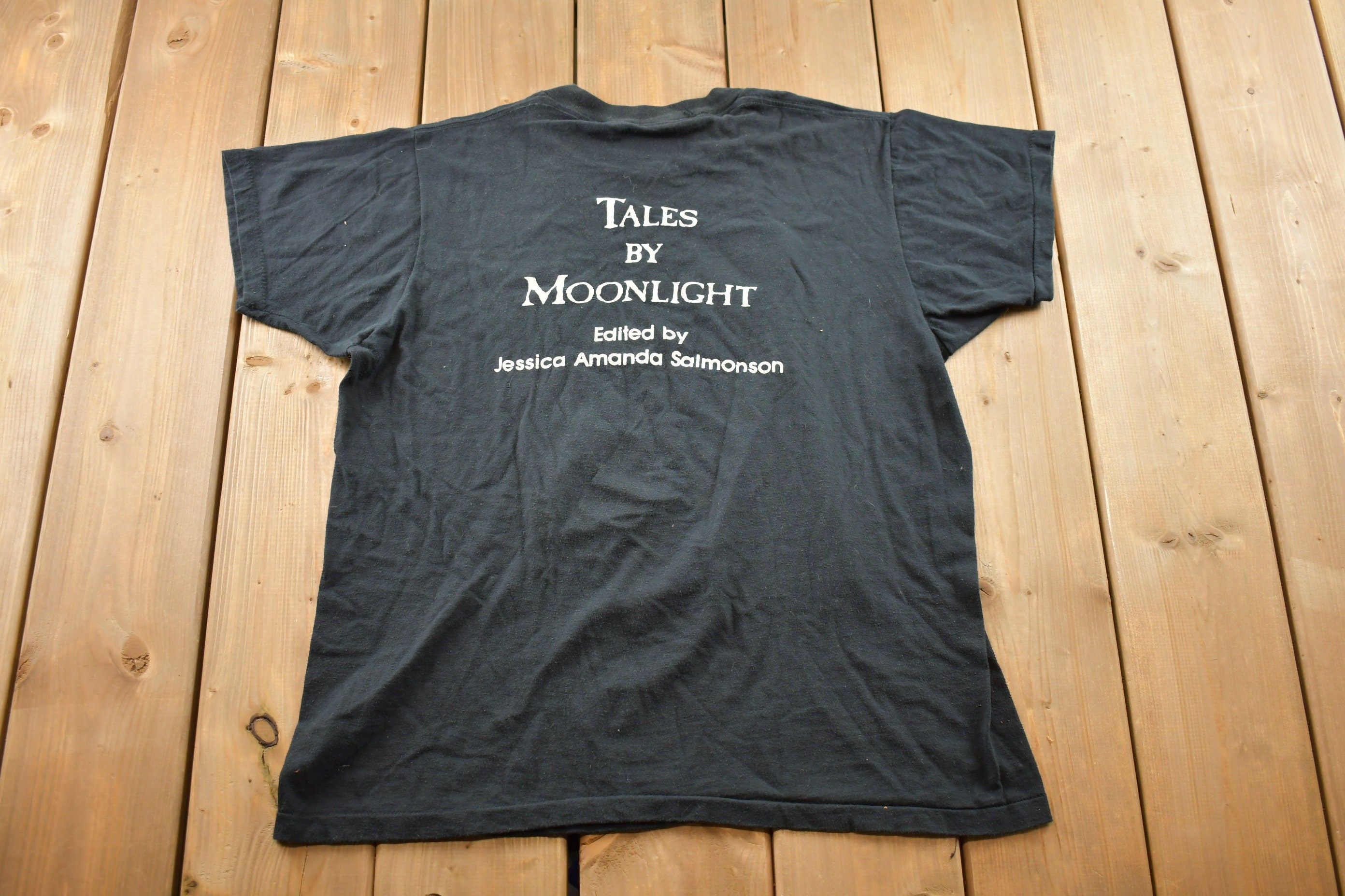 Vintage 1990s Tales By Moonlight Gotcha Book Promo T-shirt
