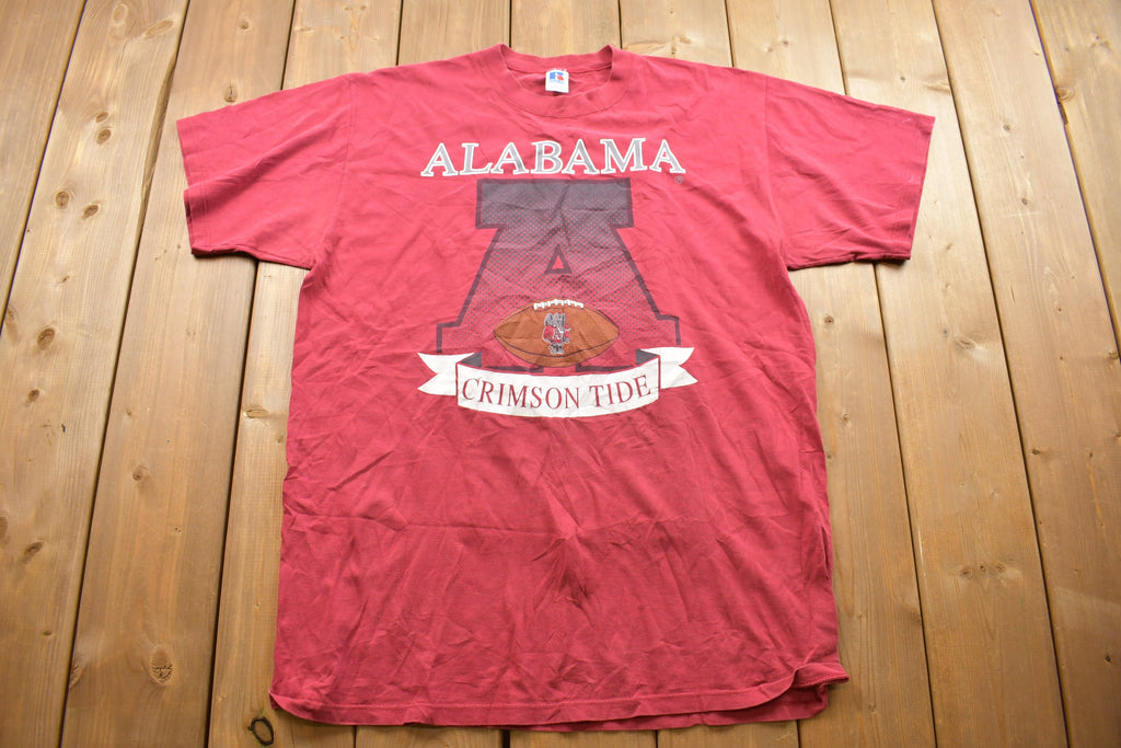 Vintage 1990s Alabama Crimson Tide Russell Athletic Collegiate T-Shirt