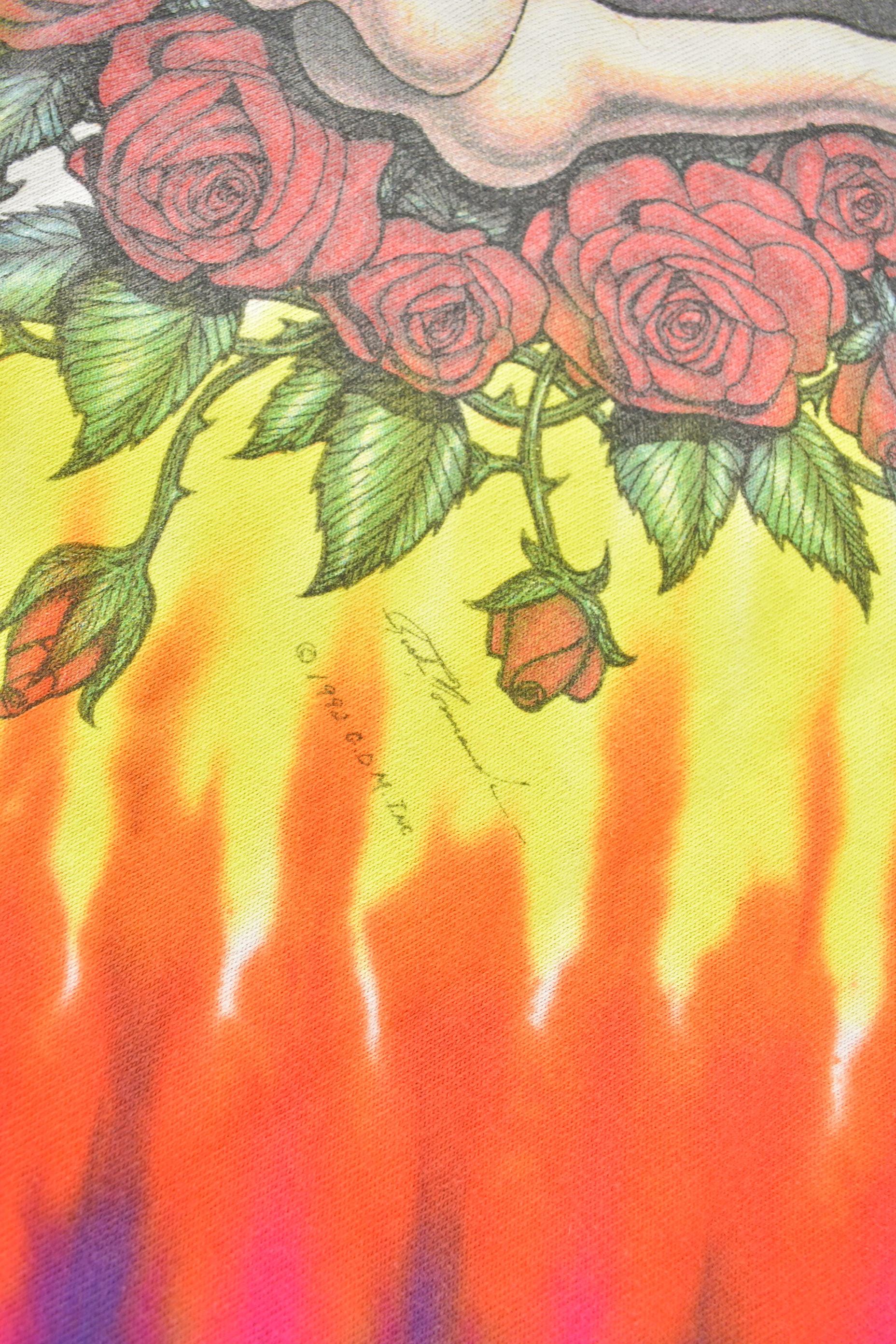 Vintage 1992 Grateful Dead Space Your Face All Over Print Band T-shirt