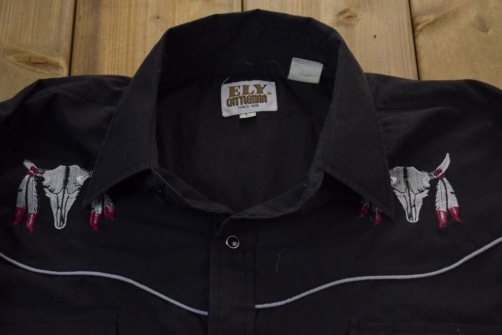 Vintage 1990s Fly Cattlemen Souvenir Button Up-Shirt
