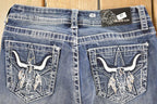 Vintage Deadstock Y2K Grace In LA Texas Bootcut Low Rise Skinny Jeans Women's Size 27 x 32