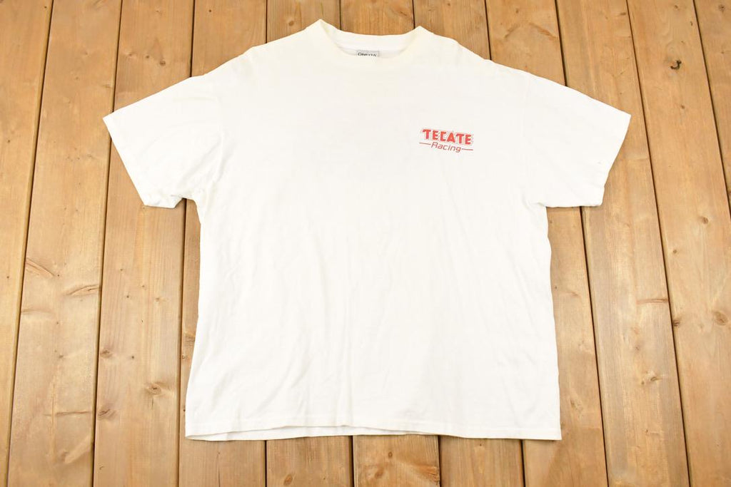 Vintage 1990s Tecate Indycar Racing Team Souvenir T-Shirt Men's XL