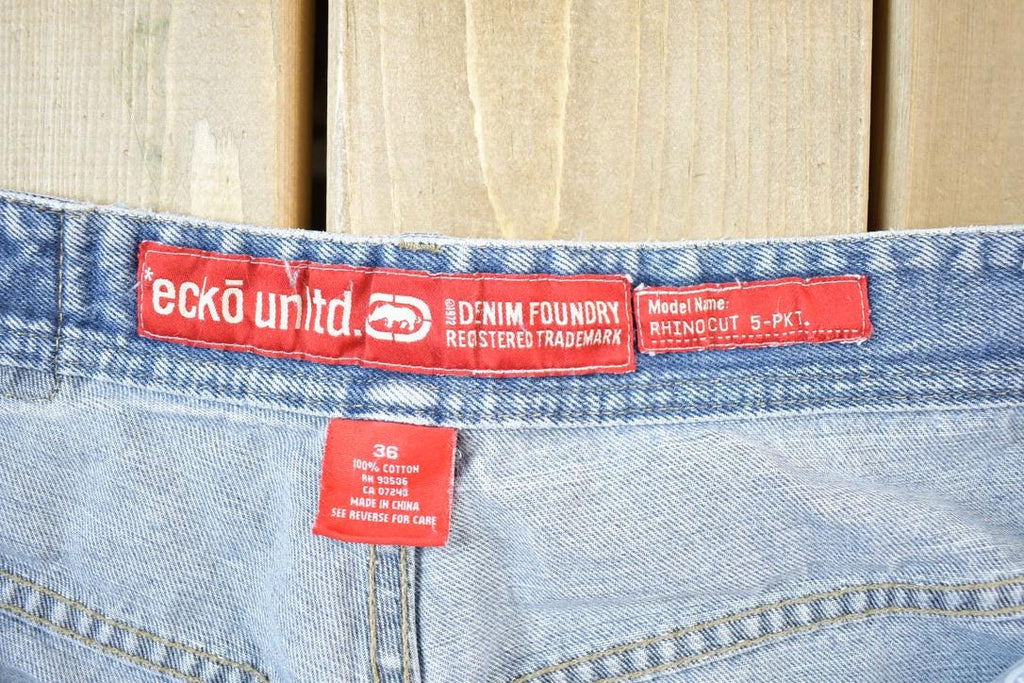 Vintage 1990s Marc Ecko Unltd Denim Foundry Denim Jeans Size 36 x 36 Made In USA