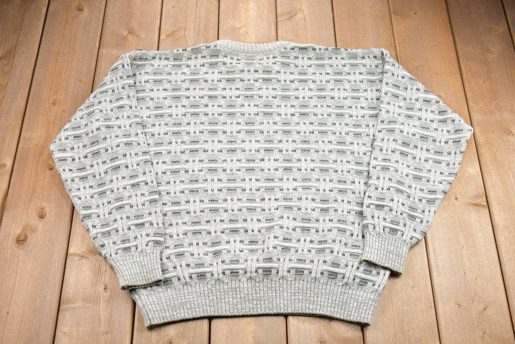 Vintage 1990s Abstract Graphic Knitted Sweater