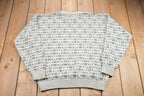 Vintage 1990s Abstract Graphic Knitted Sweater