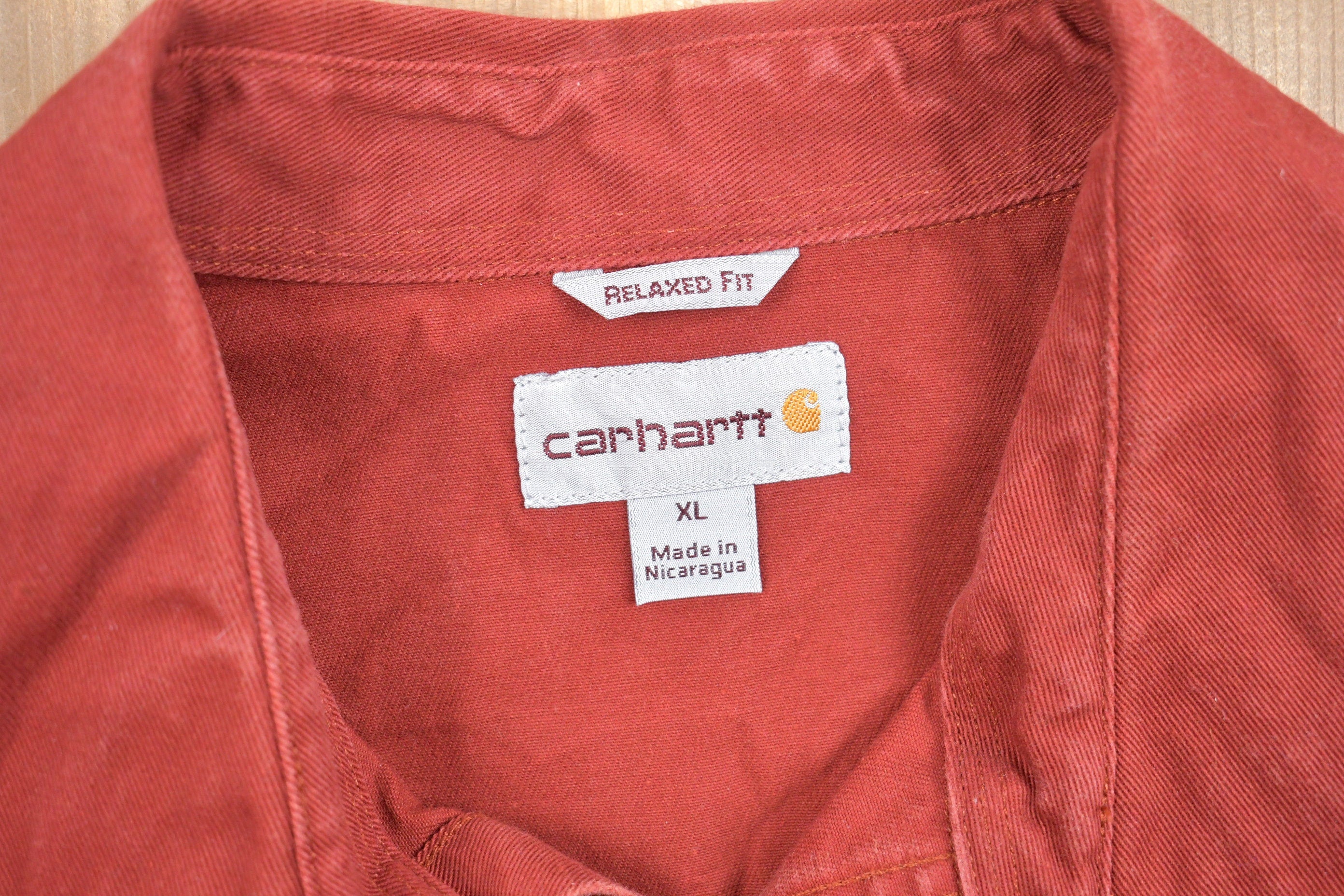 Vintage 1990s Carhartt Double Pocket Button Up Shirt
