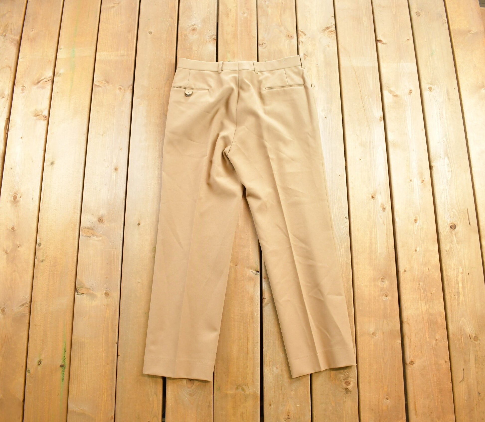 Vintage 1980's Wool Trousers Size 42x36/ 1980s Wool Pants / Streetwear / True Vintage / Vintage Workwear / Wool Pants