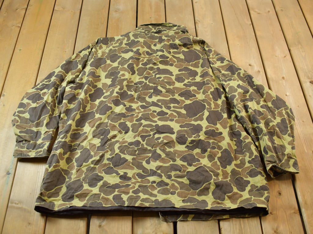 Vintage 1980s Avid Duck Camo Hunting Jacket
