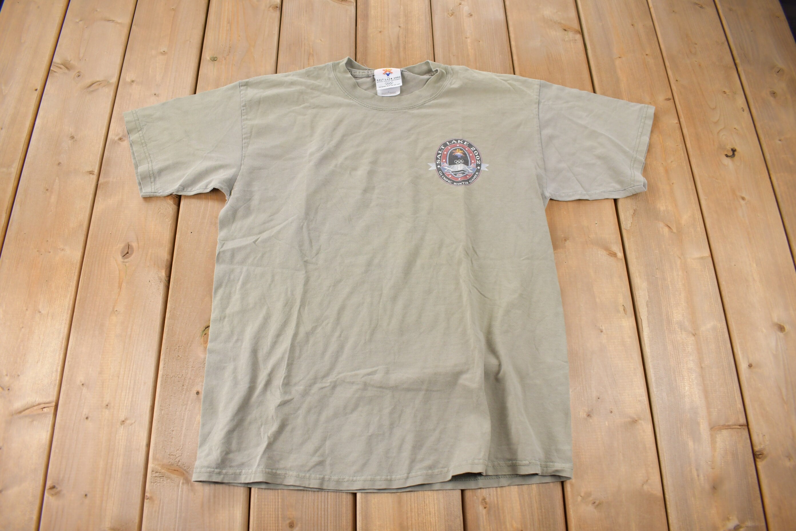 Vintage 2002 Salt Lake Olympic Games Graphic T Shirt Size Large
