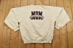 Vintage 1990s Buena Vista College Mum Embroidered Crewneck Sweatshirt