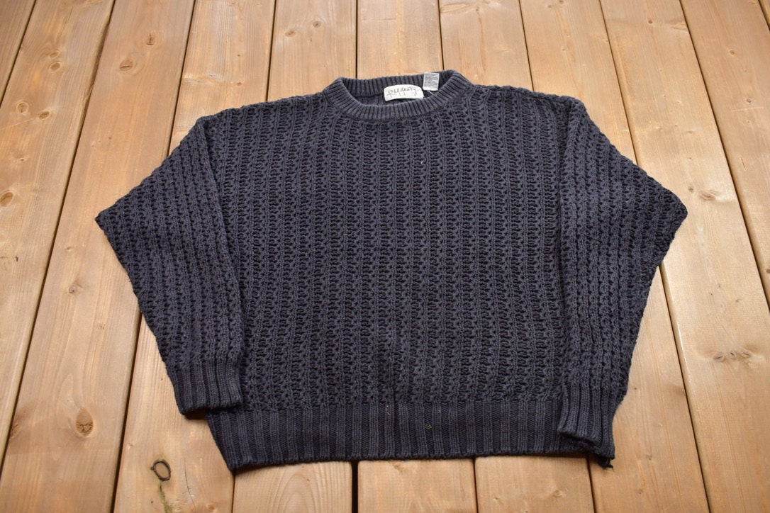 Vintage 1990s Rafferty Blank Knitted Crewneck Sweater