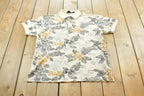 Vintage 1990s Nautica Floral Hawaiian Polo Shirt Men's L / Souvenir / Athleisure / Streetwear / Preppy / Nautical Sailing