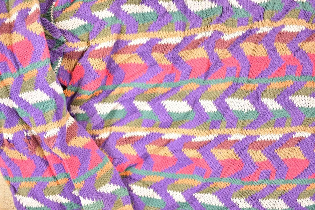 Vintage 1990s Essential Elements Knit Abstract Pattern Crewneck Sweater Women's XL  90s Knitted Sweatshirt  Vintage Preppy Knits