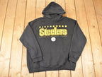 Vintage 1990s Pittsburgh Steelers NFL Hoodie Sweatshirt Mens L