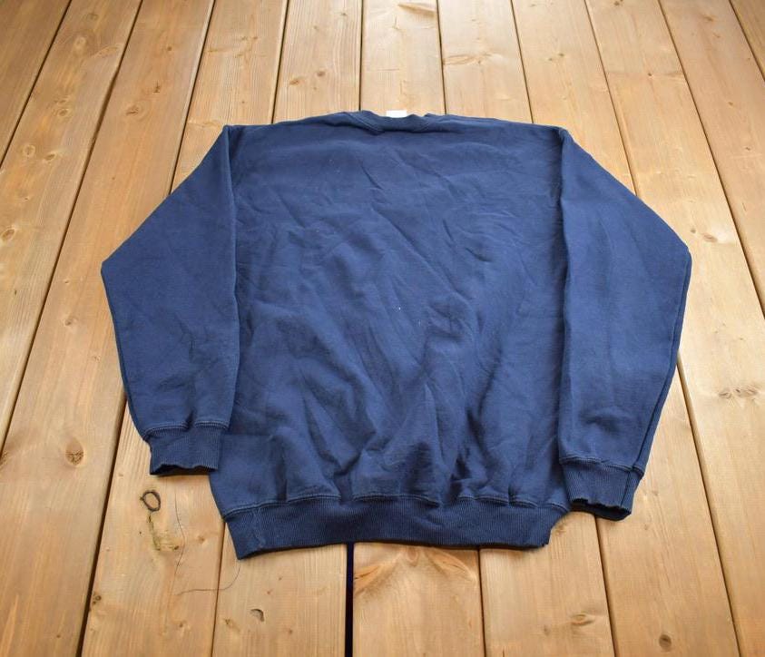 Vintage 1990s Blank Park Seven Sportswear Crewneck Sweatshirt Made In USA