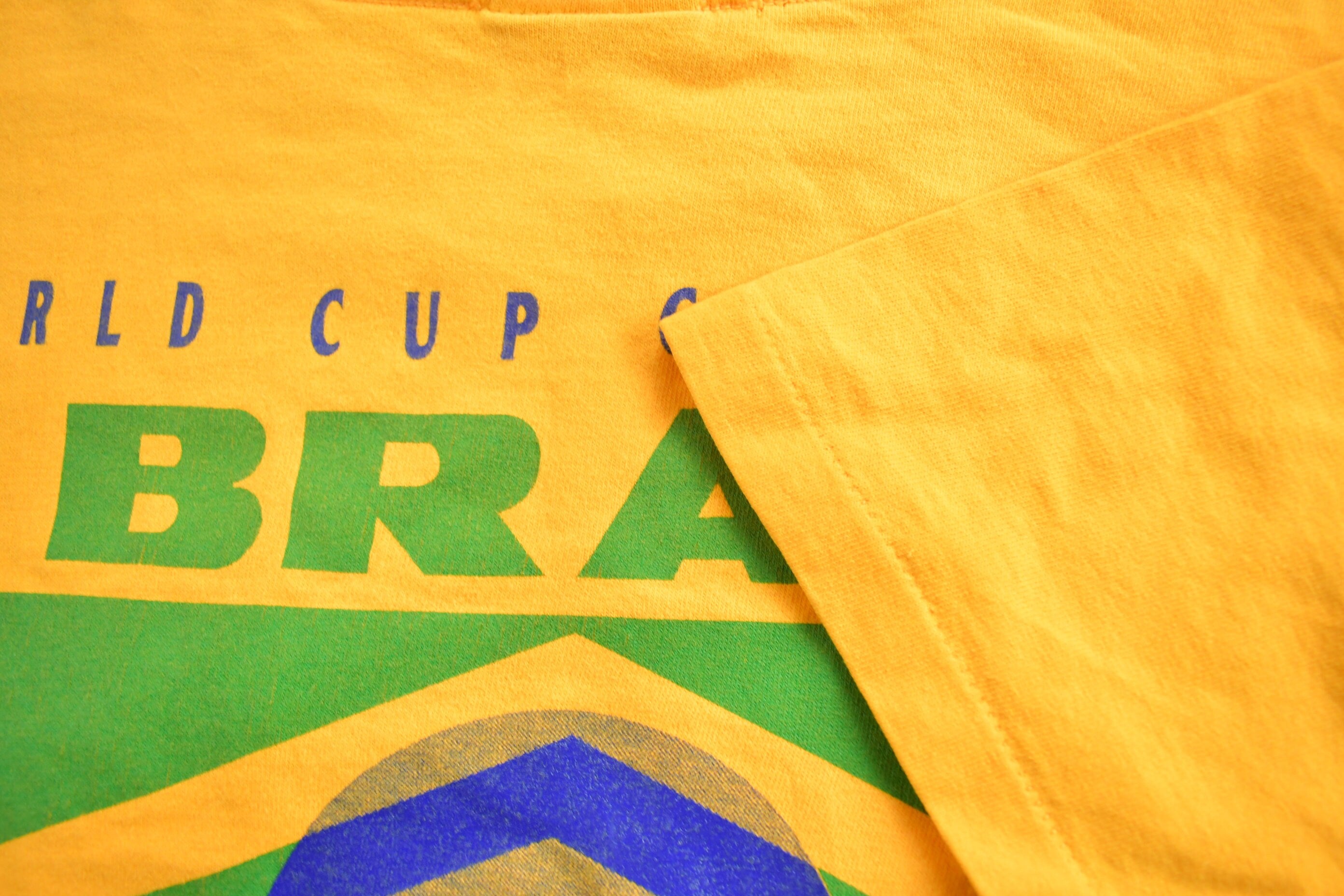 Vintage 1990s Brazil World Cup Champions Graphic T Shirt