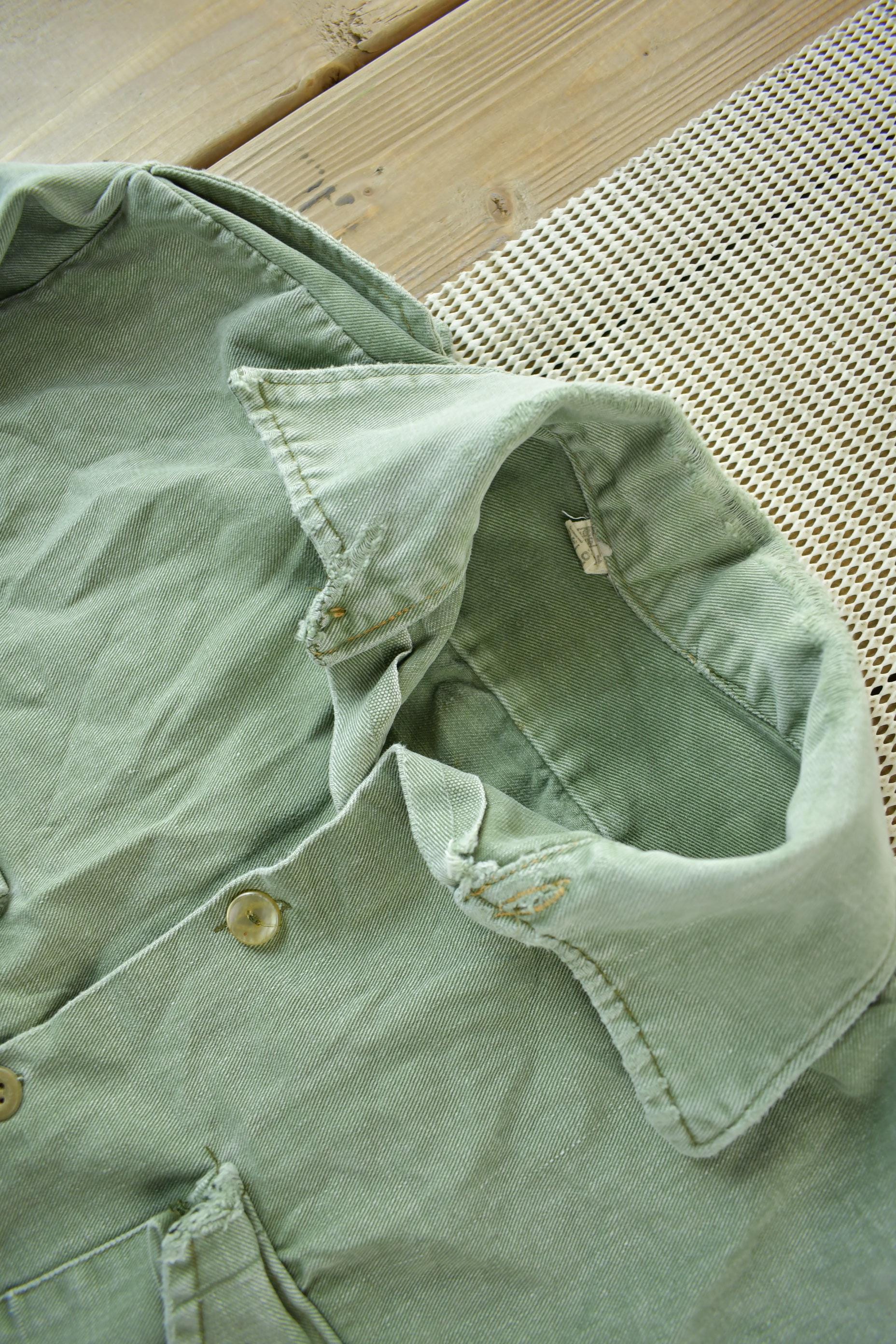 Vintage 1960s OG-107 Military Sateen Jacket /