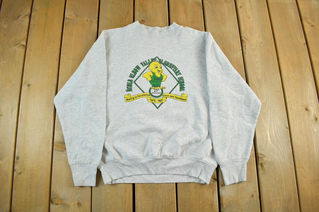 Vintage 1990s Elbow Valley Elementary Crewneck Sweatshirt Mens Small