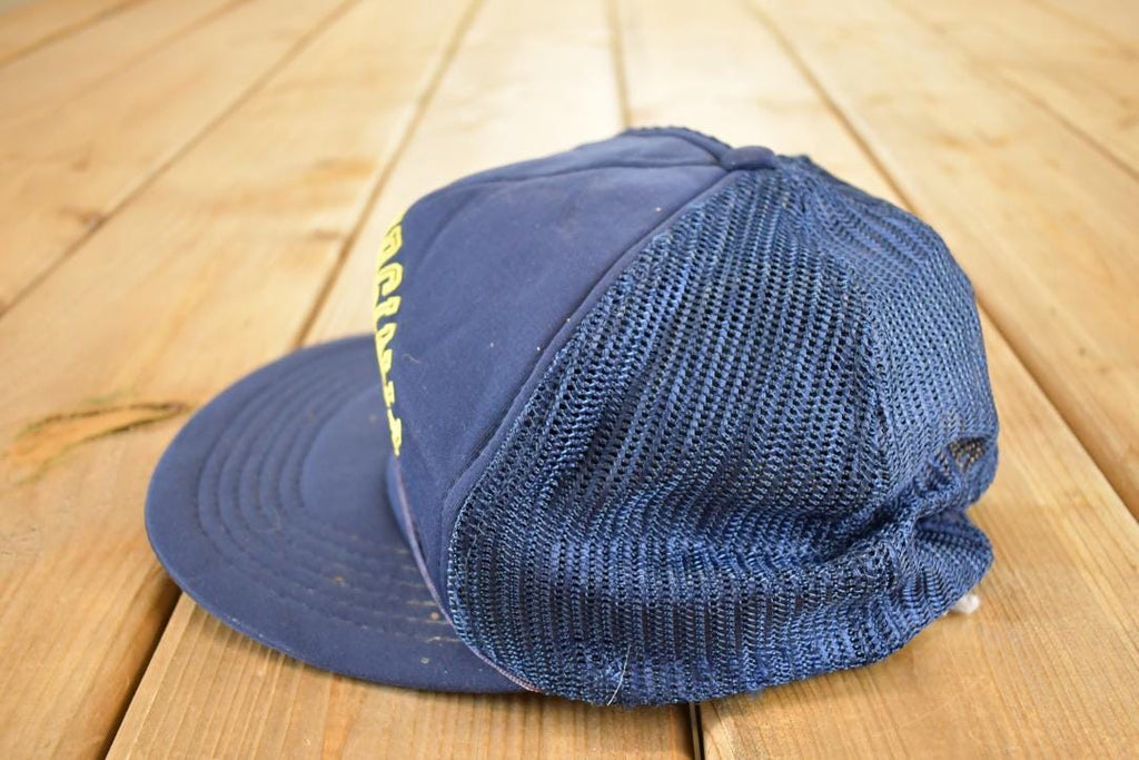 Vintage 1989 West Virginia Fiesta Bowl Inland Material Handling Snapback Hat /