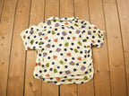 Vintage 1990s Sudden Impact Polka Dot Pattern Button Up Shirt